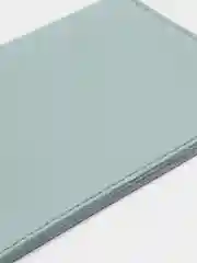 Голубой обложка для паспорта однотонная с окошком