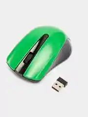Зеленый мышь беспроводная оптическая Perfeo "Rainbow",  USB