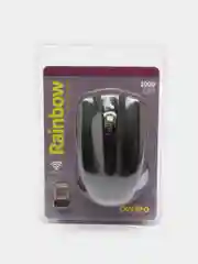 Черный мышь беспроводная оптическая Perfeo "Rainbow",  USB