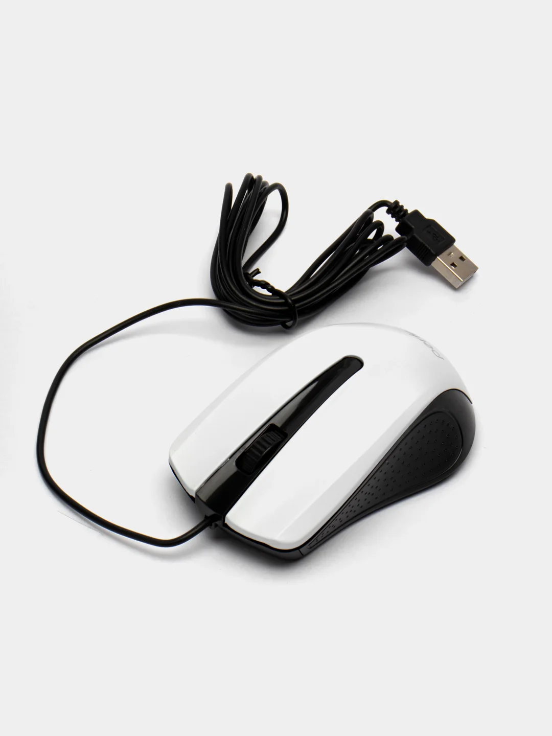 Белый мышь оптическая Perfeo "RAINBOW", 3 кнопки, USB