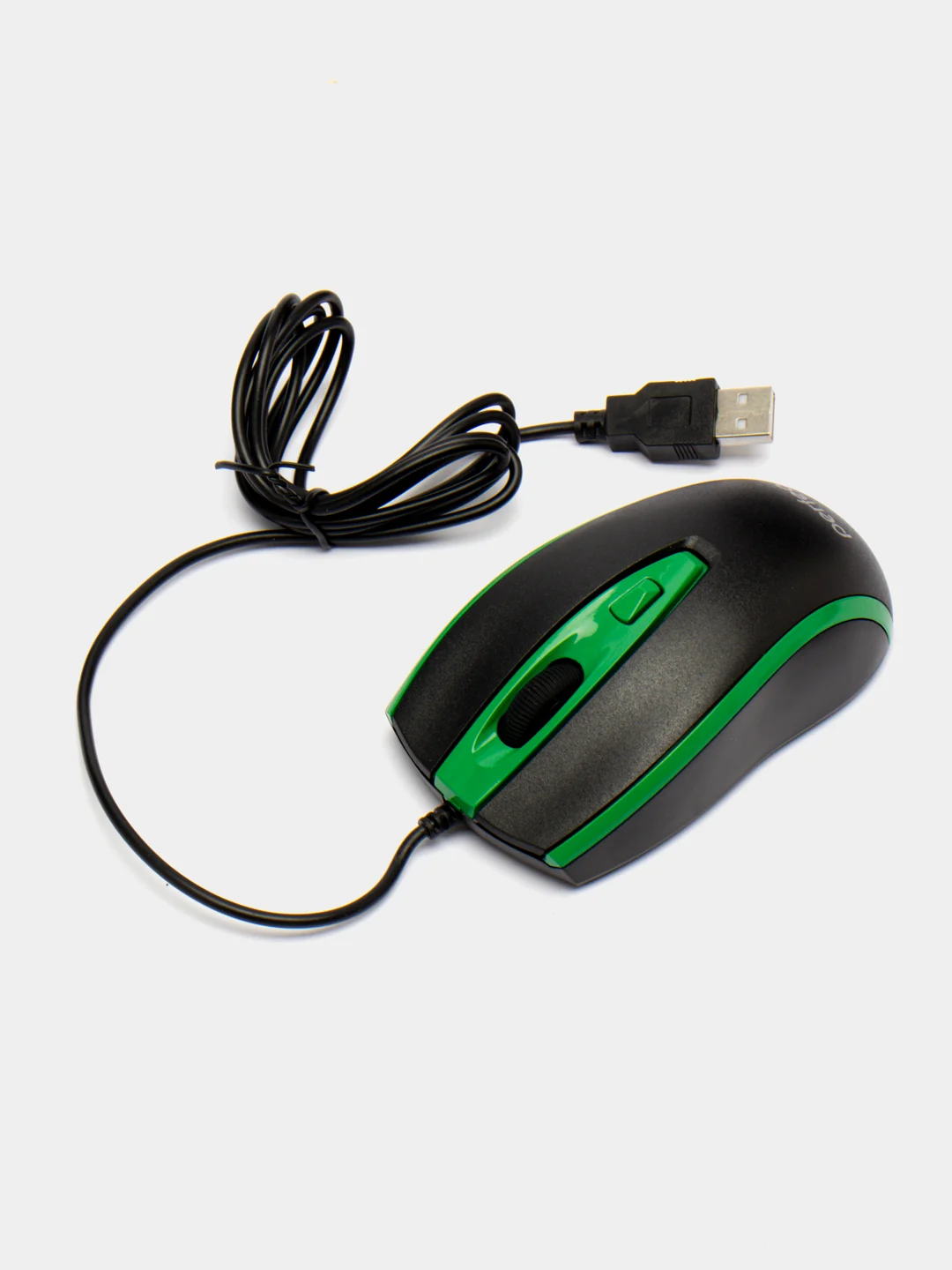 Зеленый мышь оптическая Perfeo "PROFIL", 4 кнопки, USB