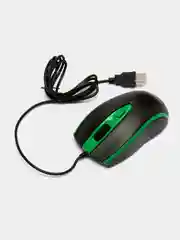 Зеленый мышь оптическая Perfeo "PROFIL", 4 кнопки, USB