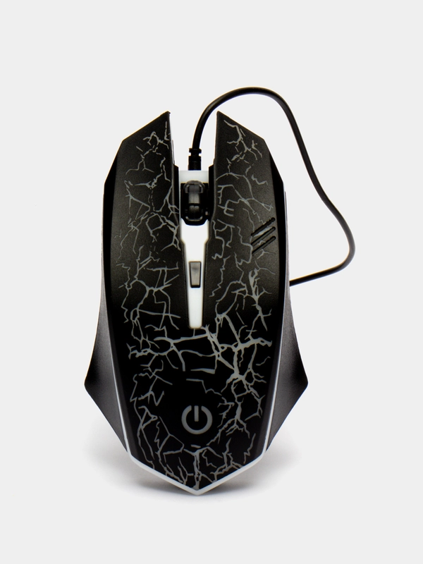 Мышь оптическая Perfeo Grid, 4 кнопки, USB, подсветка, 800-1600 DPI