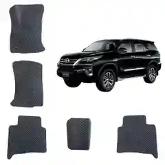 Черный автомобильные 3D-коврики, EVA, для Toyota Fortuner 2 / Тойота Фортунер 2 поколение