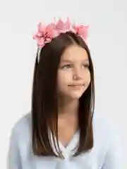 Красный ободок детский "Мышка"
