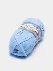 Небесно-голубой пряжа плюшевая Alize Velluto, 100% микрополиэстер, 100г, 68м, плюшевая, велюровая веллюто