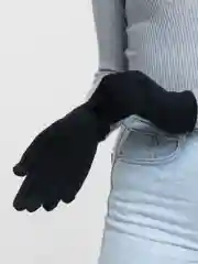 Черный перчатки сенсорные унисекс