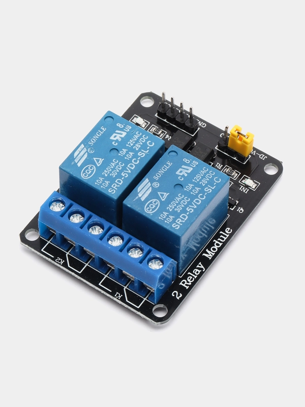 Модуль реле, 2-канальный, 5V / 12V
