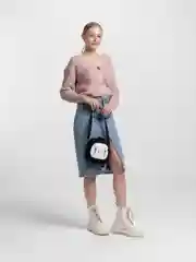 Фиолетовый сумка через плечо "Безликий"