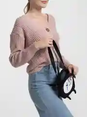 Фиолетовый сумка через плечо "Безликий"