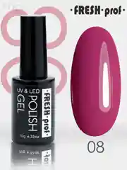 Бордовый гель лак, гель-лак для ногтей Fresh Prof Kapsula 7-12, ярко розовый, сиреневый фиолетовый