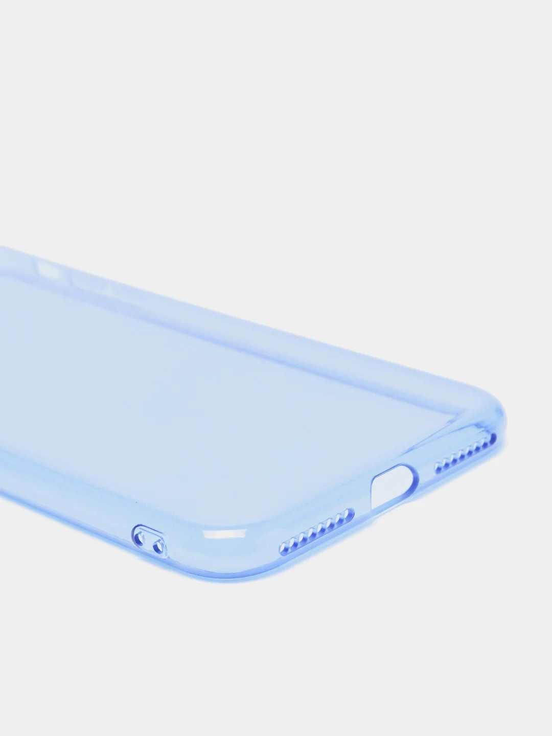 Синий чехол для iPhone 11, 12, 13, 7, 8, SE 2020, Plus, X, XS, XR, Max, Pro, mini, прозрачный