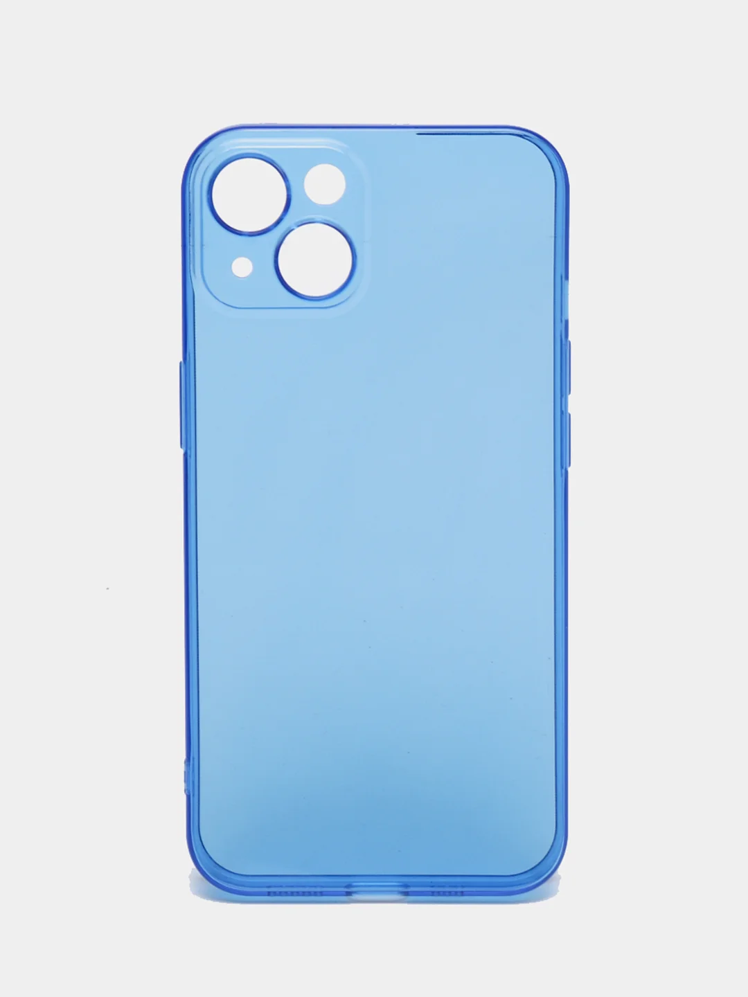 Синий чехол для iPhone 11, 12, 13, 7, 8, SE 2020, Plus, X, XS, XR, Max, Pro, mini, прозрачный
