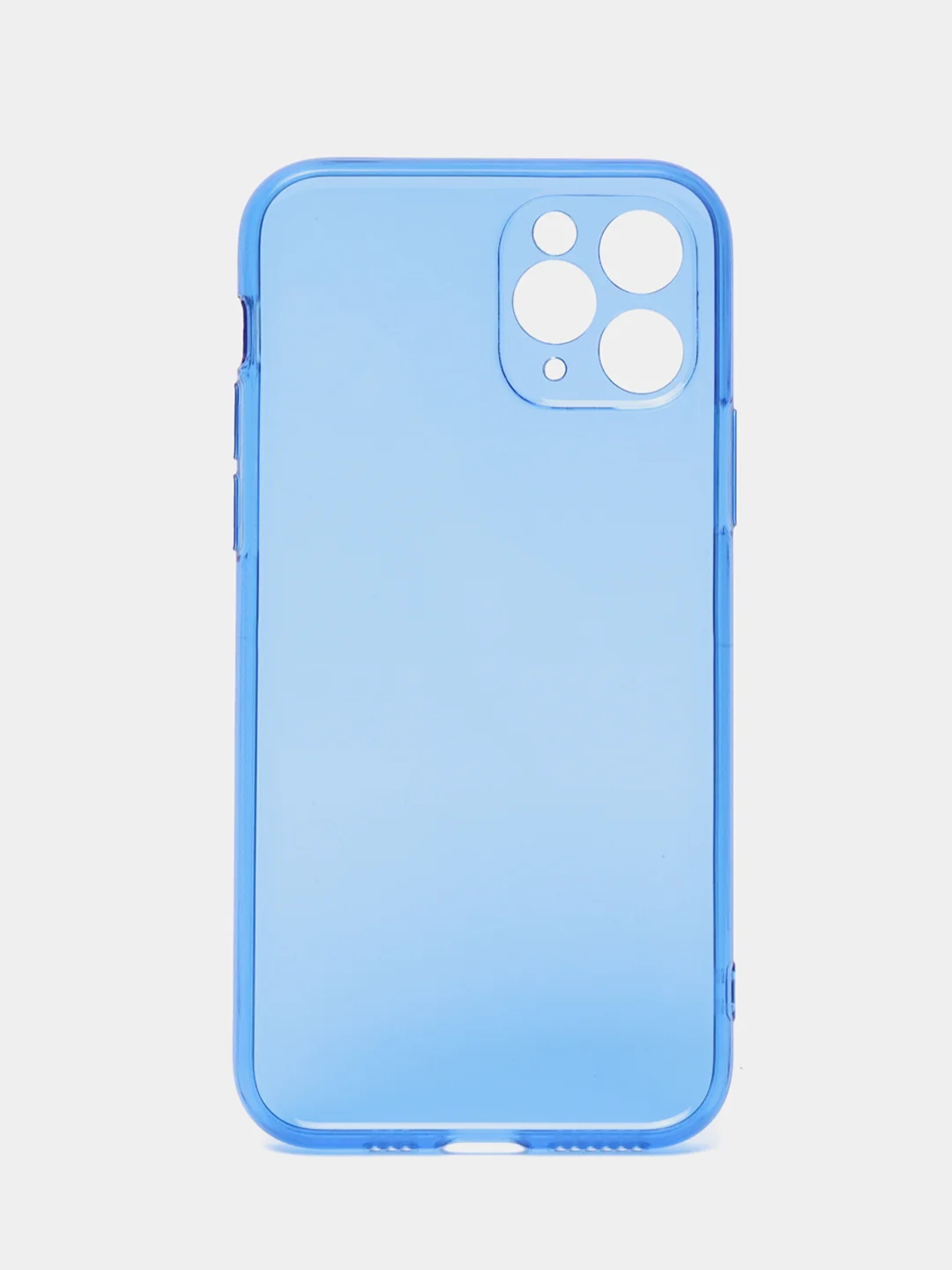 Синий чехол для iPhone 11, 12, 13, 7, 8, SE 2020, Plus, X, XS, XR, Max, Pro, mini, прозрачный