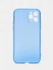 Синий чехол для iPhone 11, 12, 13, 7, 8, SE 2020, Plus, X, XS, XR, Max, Pro, mini, прозрачный