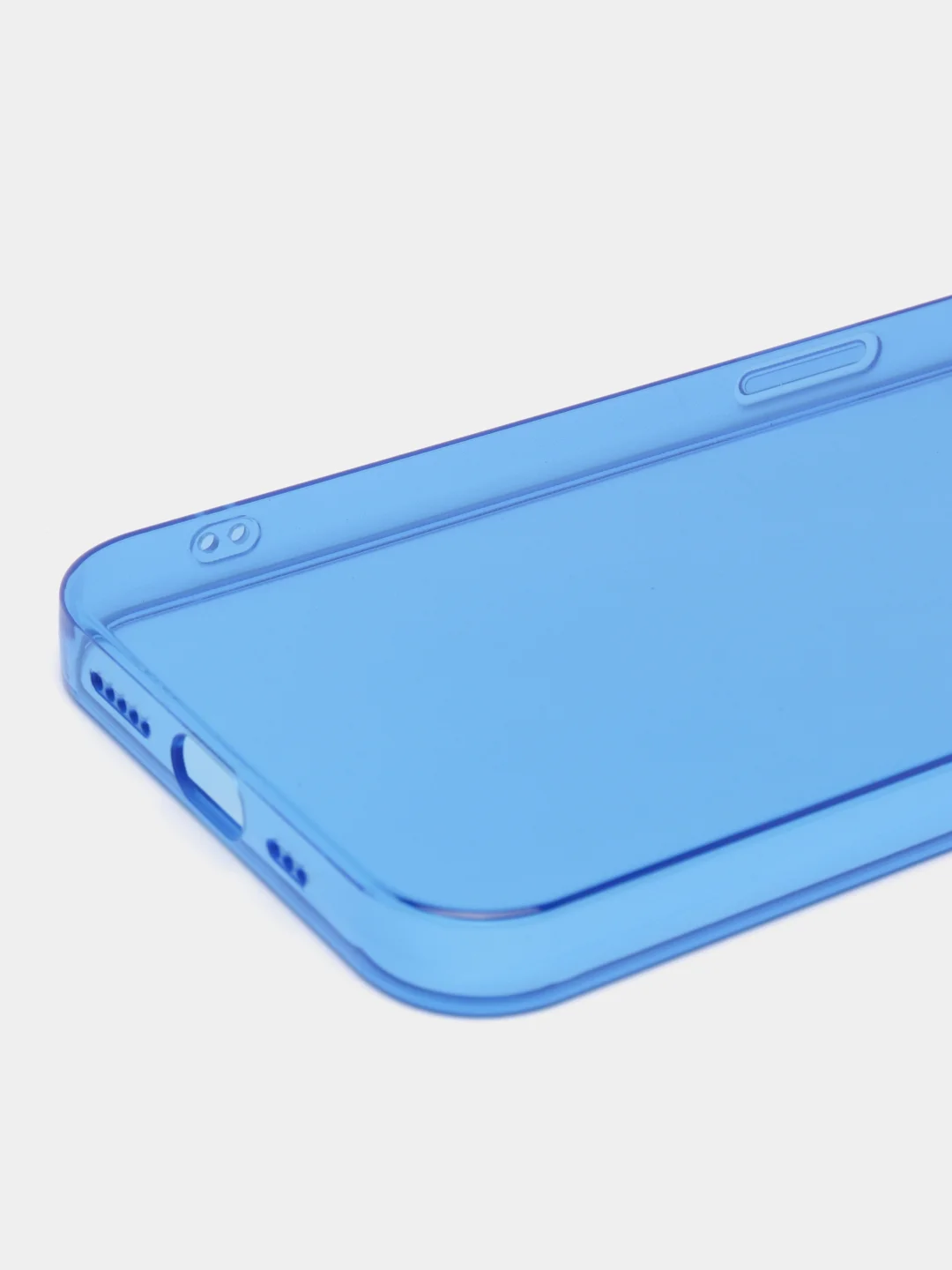 Синий чехол для iPhone 11, 12, 13, 7, 8, SE 2020, Plus, X, XS, XR, Max, Pro, mini, прозрачный