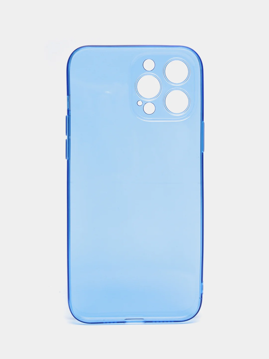 Синий чехол для iPhone 11, 12, 13, 7, 8, SE 2020, Plus, X, XS, XR, Max, Pro, mini, прозрачный