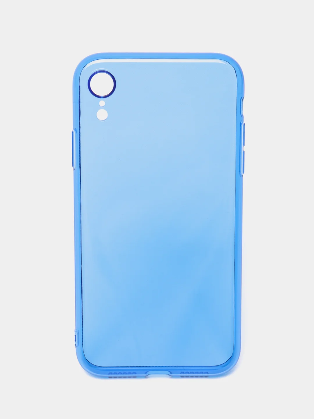 Синий чехол для iPhone 11, 12, 13, 7, 8, SE 2020, Plus, X, XS, XR, Max, Pro, mini, прозрачный
