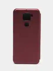 Багровый чехол книжка для Xiaomi Redmi 9C / 9A / 9 / 7A / 8/8A, Note 9/9S/9 Pro, 8/8 Pro, 4X, 7, 8T