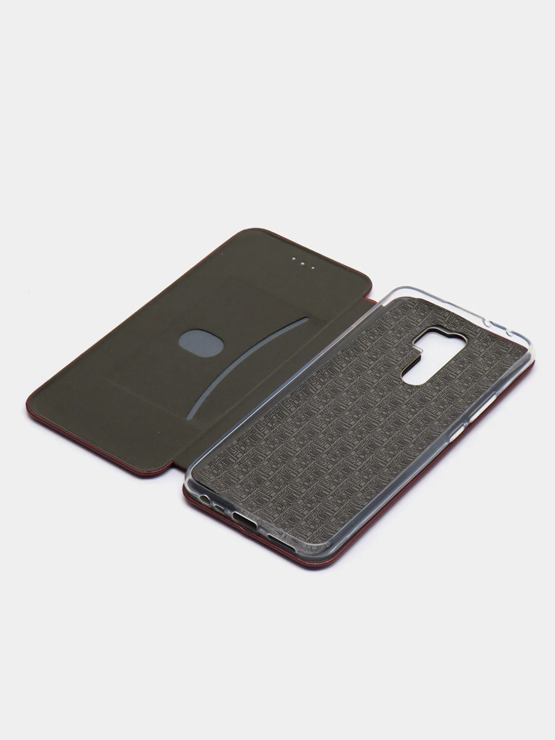 Багровый чехол книжка для Xiaomi Redmi 9C / 9A / 9 / 7A / 8/8A, Note 9/9S/9 Pro, 8/8 Pro, 4X, 7, 8T