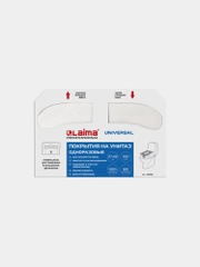 Покрытия на унитаз LAIMA (Система V1), 1/2 сложения, КОМПЛЕКТ 250 шт., 37х42 см, 129539