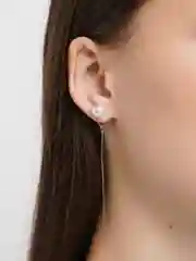 Серебряный серьги-гвоздики "Ideal Pearl"