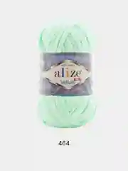 Салатовый пряжа плюшевая Alize Velluto, 100% микрополиэстер, 100г, 68м, плюшевая, велюровая веллюто