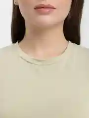 Мятный футболка женская, укороченная