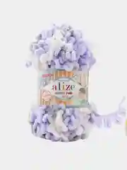 Сиреневый пряжа Alize Puffy Fine Color 100% Микрополиэстер 100г 14м