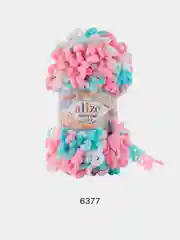 Лазурный пряжа Alize Puffy Fine Color 100% Микрополиэстер 100г 14м