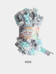 Пряжа Alize Puffy Fine Color 100% Микрополиэстер 100г 14м