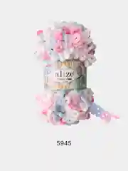 Карамельный пряжа Alize Puffy Fine Color 100% Микрополиэстер 100г 14м