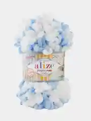 Ледяной пряжа Alize Puffy Fine Color 100% Микрополиэстер 100г 14м
