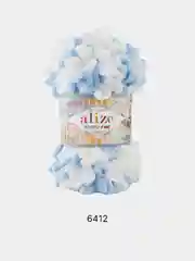 Ледяной пряжа Alize Puffy Fine Color 100% Микрополиэстер 100г 14м