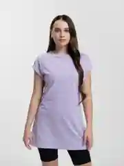 Лавандовый туника женская, футболка удлиненная, сорочка ночная женская