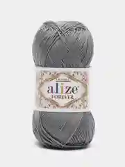Серый металлик пряжа Alize Forever 100% Микрофибра 50г 300м