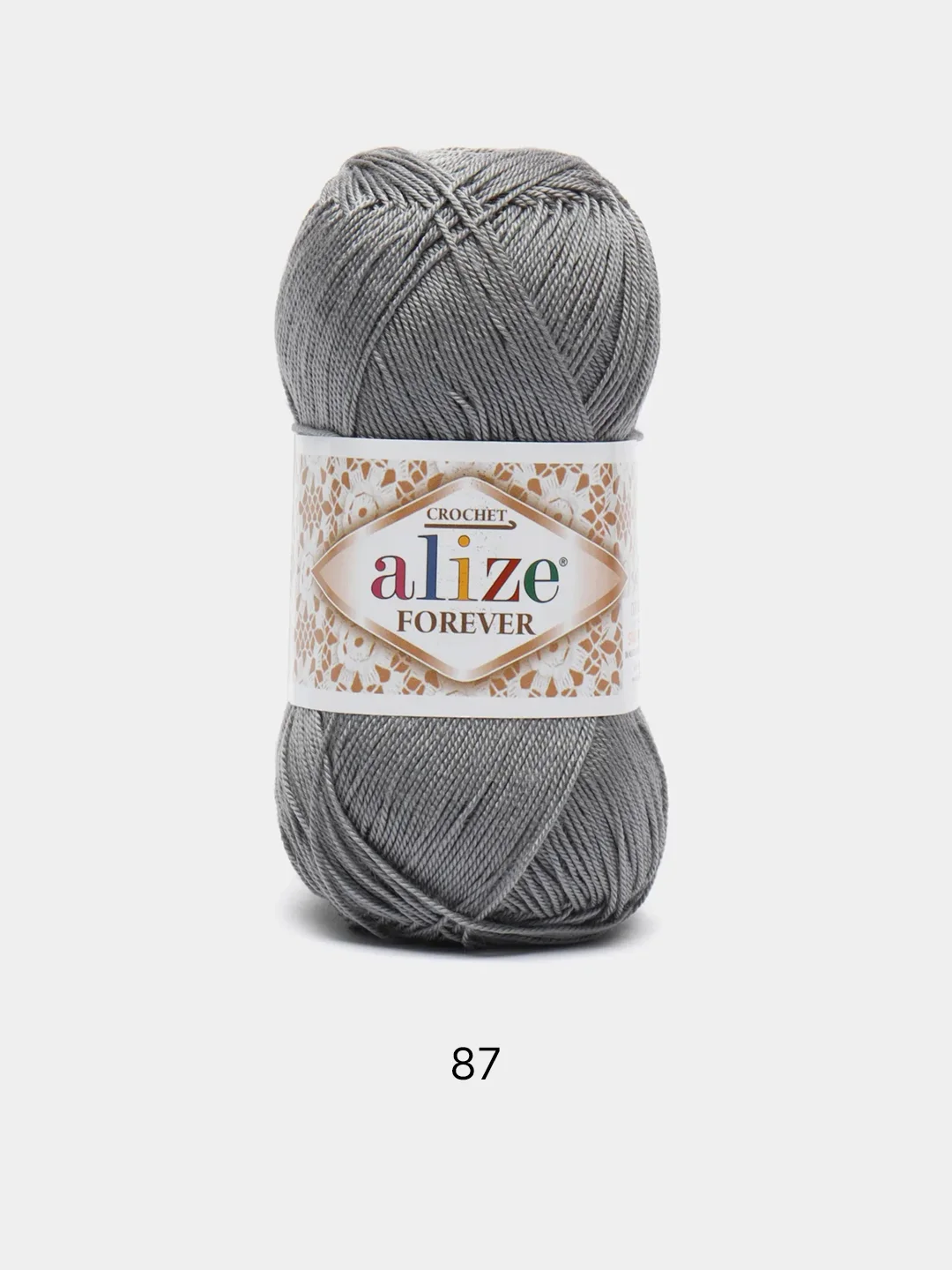 Серый металлик пряжа Alize Forever 100% Микрофибра 50г 300м