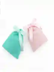 Розовый серьги-каффы из жемчуга, в мешочке подарок 23 февраля, 8 марта