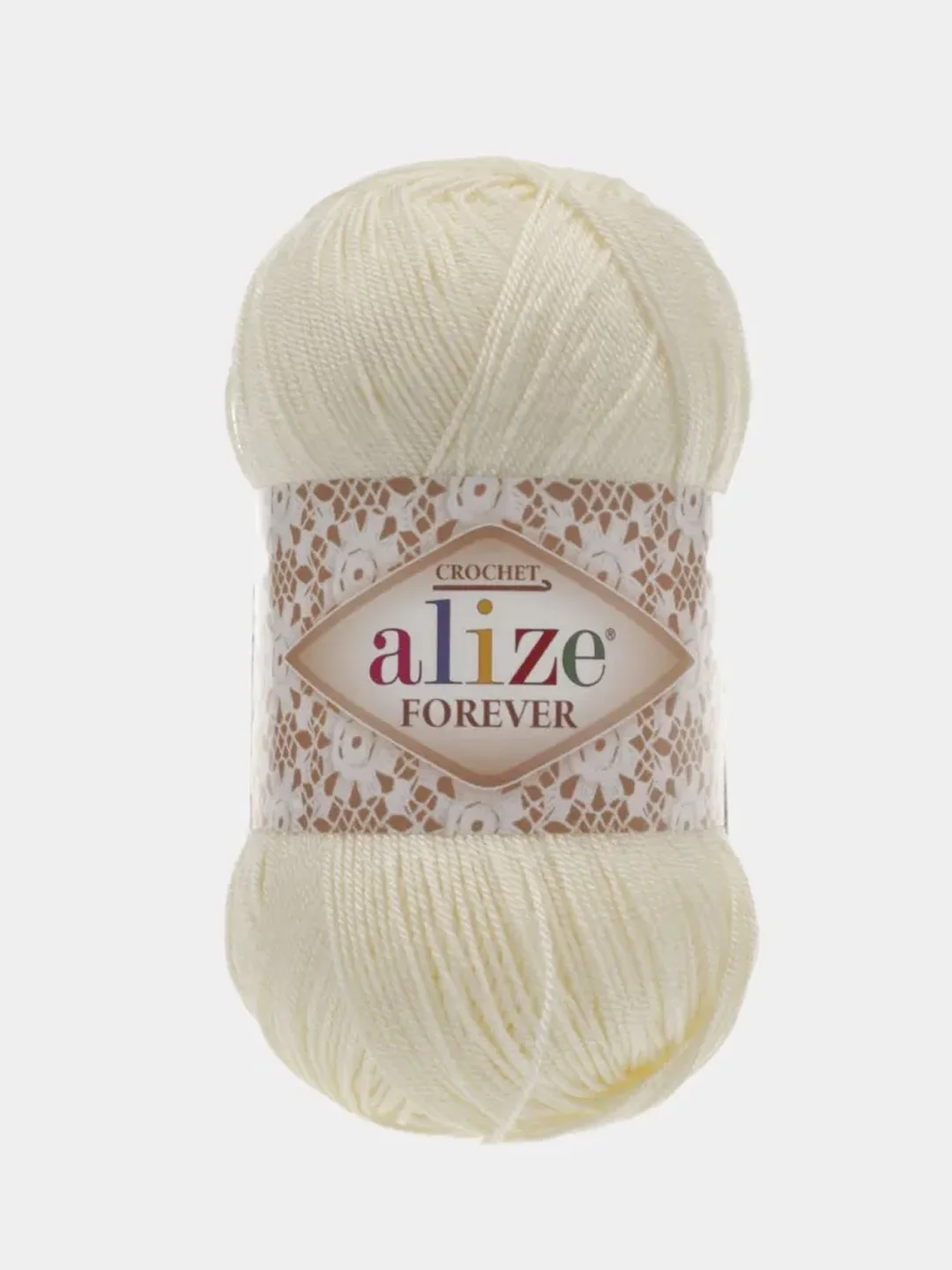 Кремовый пряжа Alize Forever 100% Микрофибра 50г 300м