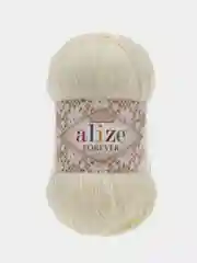 Кремовый пряжа Alize Forever 100% Микрофибра 50г 300м