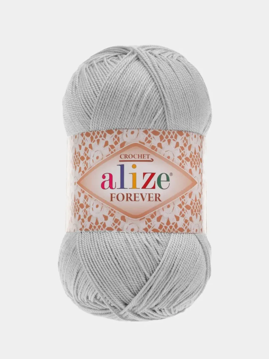 Серый меланж пряжа Alize Forever 100% Микрофибра 50г 300м