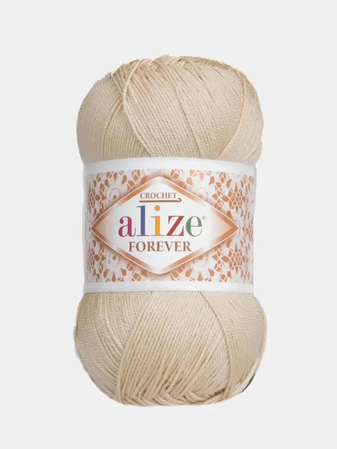 Бежевый меланж пряжа Alize Forever 100% Микрофибра 50г 300м