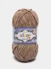 Бежевый пряжа плюшевая Alize Velluto (Ализе Веллуто), 100 г, 68 м