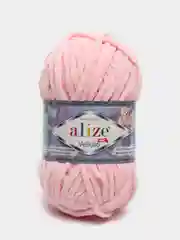 Пудровый пряжа плюшевая Alize Velluto (Ализе Веллуто), 100 г, 68 м