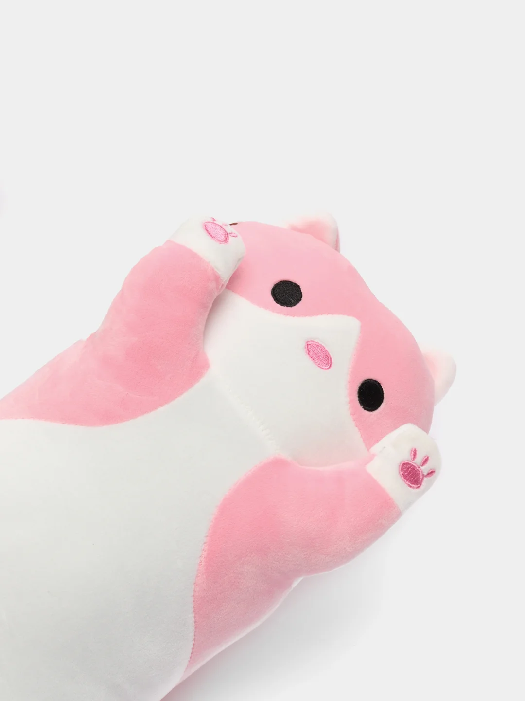 Кораллово-розовый мягкая игрушка "Кот батон", 50 / 70 / 90 / 110 см, кот британец, котик, кот сосиска, 90 см