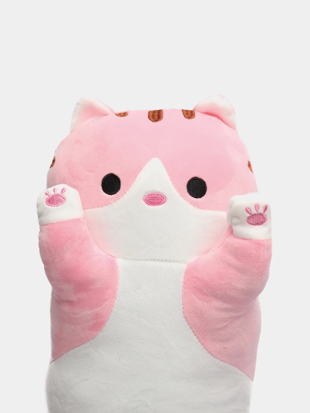 Кораллово-розовый мягкая игрушка "Кот батон", 50 / 70 / 90 / 110 см, кот британец, котик, кот сосиска, 90 см