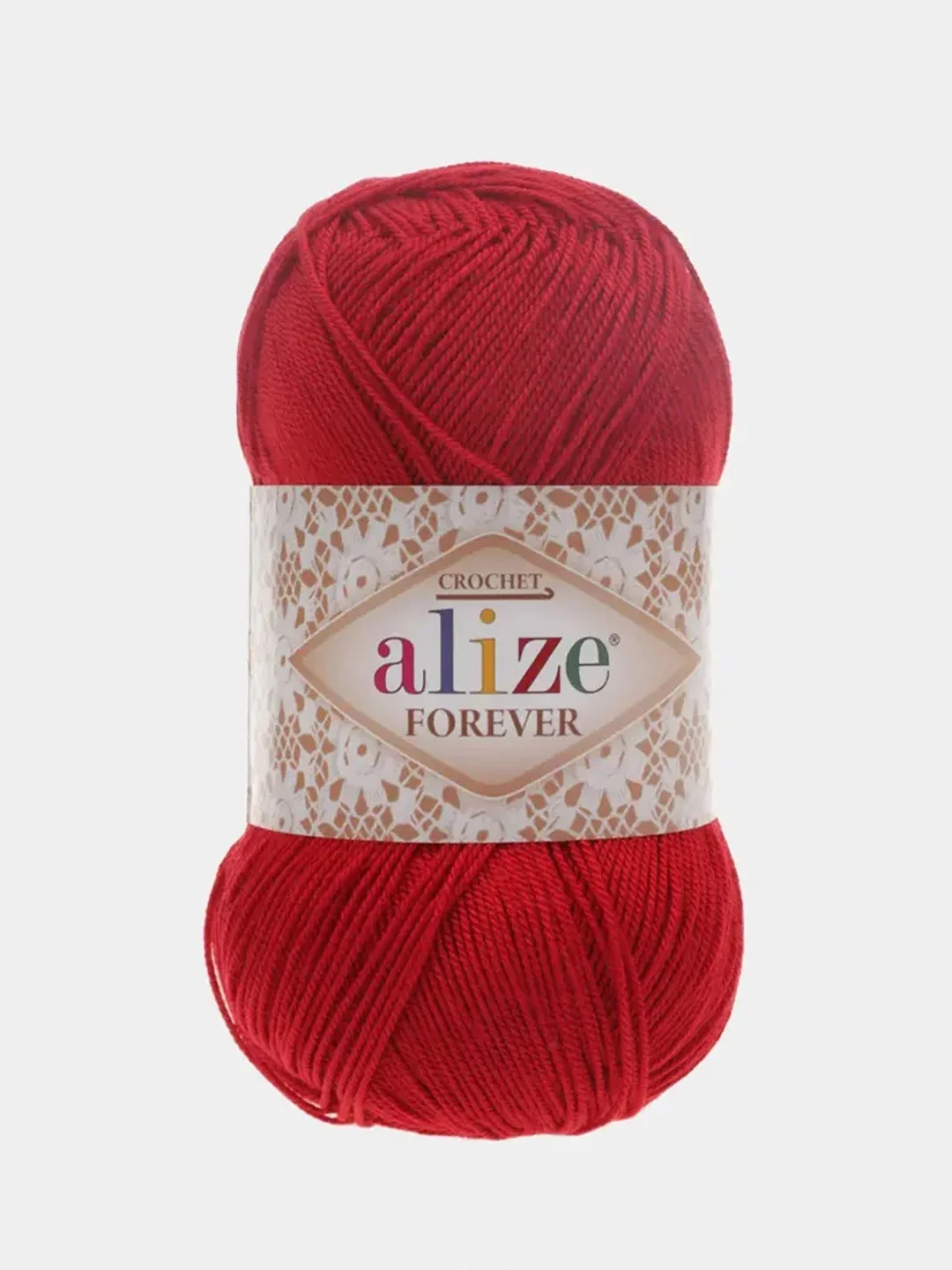Красный пряжа Alize Forever 100% Микрофибра 50г 300м