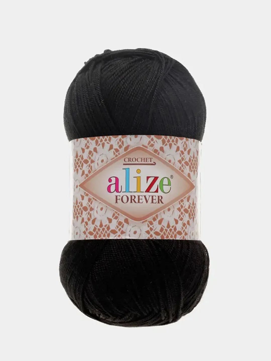 Черный пряжа Alize Forever 100% Микрофибра 50г 300м