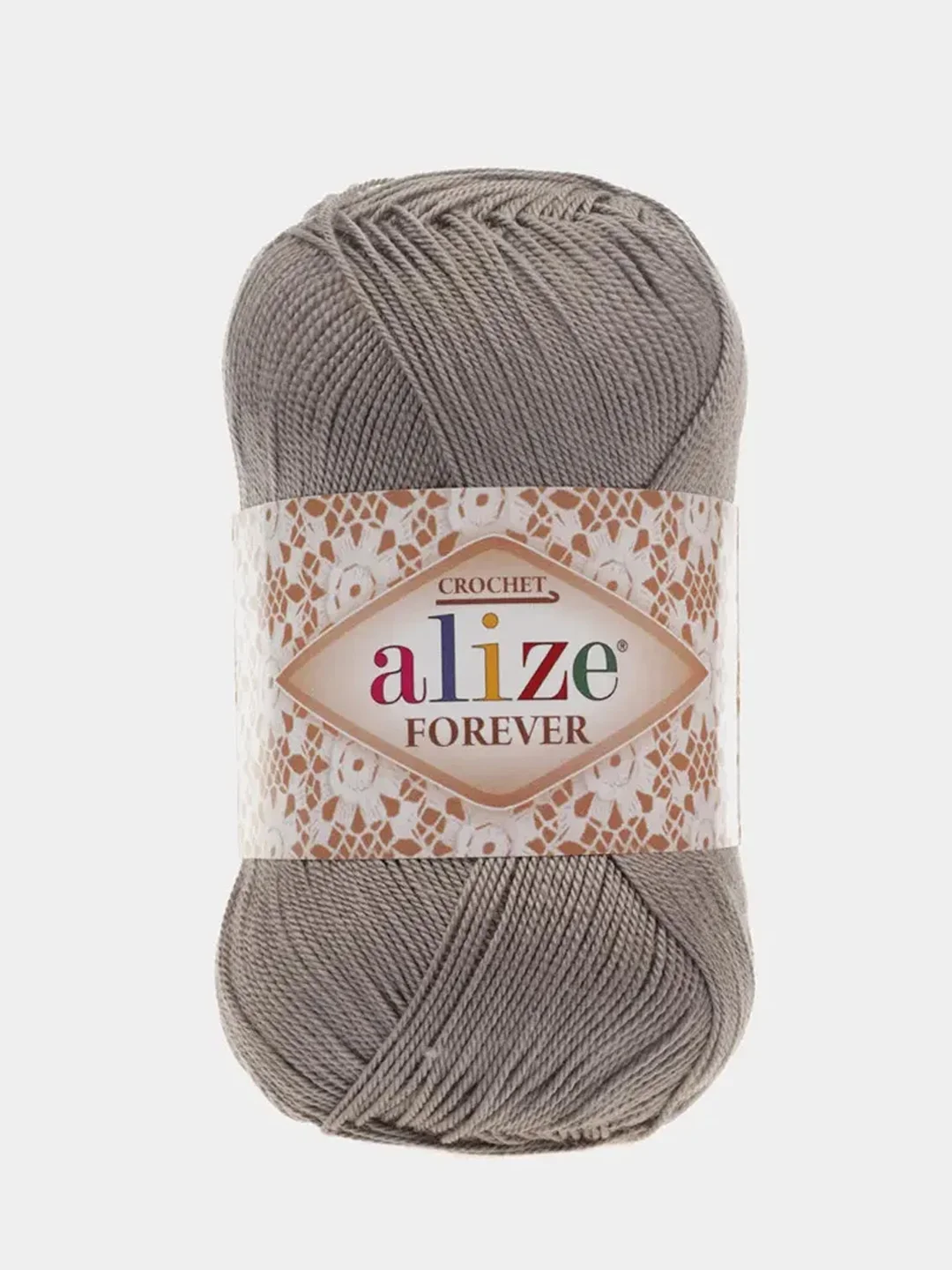 Серый пряжа Alize Forever 100% Микрофибра 50г 300м