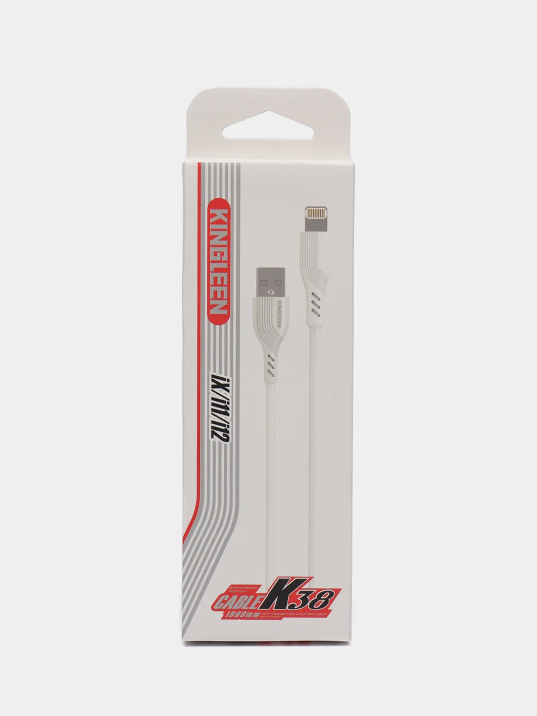 Серебряный зарядка / Кабель зарядный KINGLEEN K3 (Micro-USB/ Type-C / Lightning) для Android и iPhone